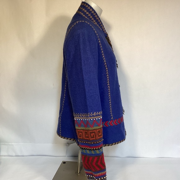 Coldwater Creek women’s wool southwest jacket size Medium. - Picture 3 of 13